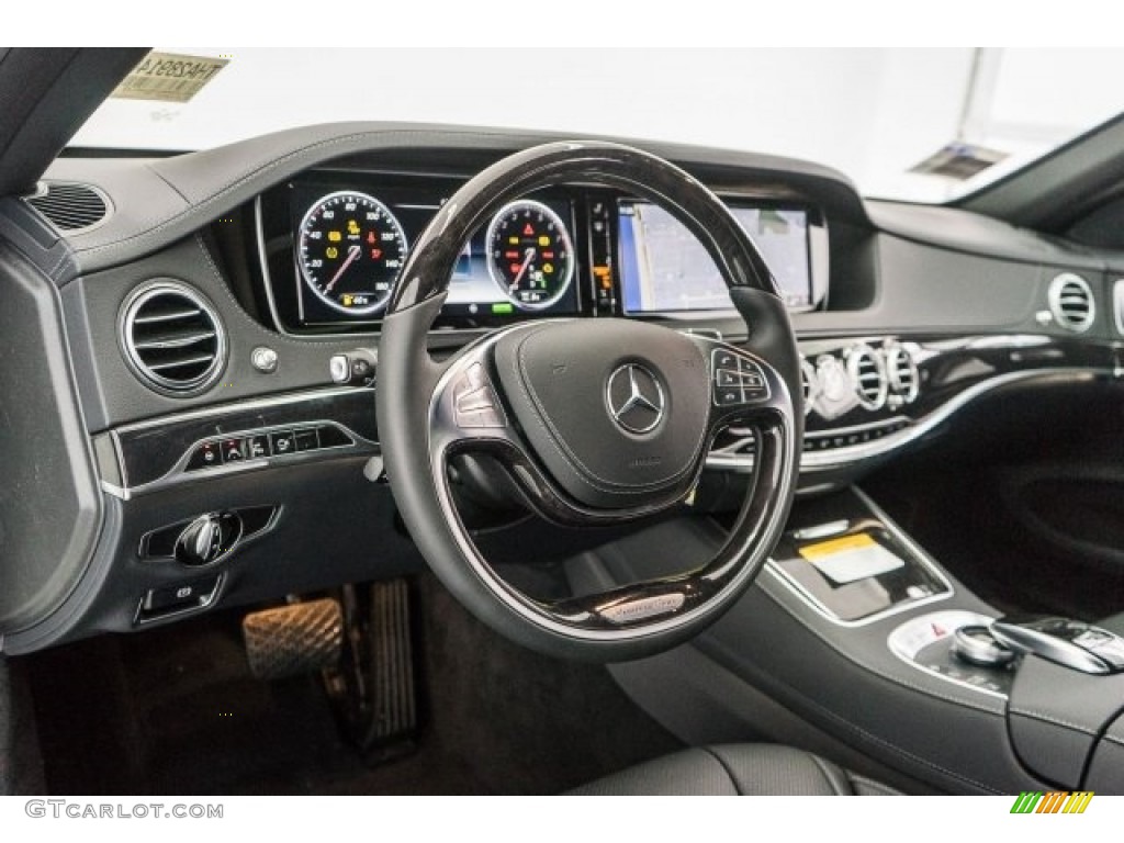 2017 Mercedes-Benz S 550e Plug-In Hybrid Black Dashboard Photo #118436116