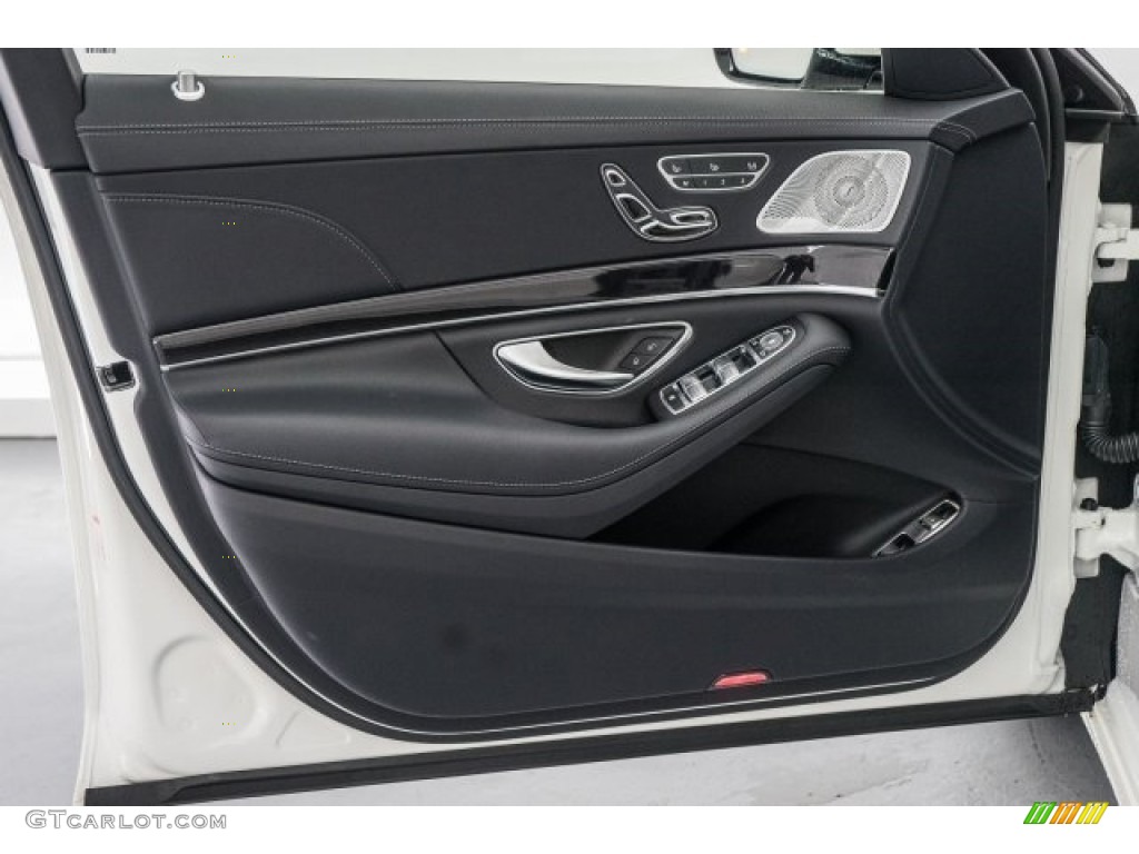 2017 Mercedes-Benz S 550e Plug-In Hybrid Black Door Panel Photo #118436164