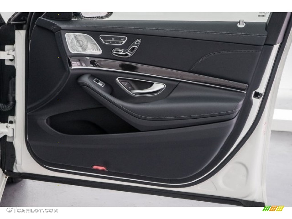 2017 Mercedes-Benz S 550e Plug-In Hybrid Black Door Panel Photo #118436212