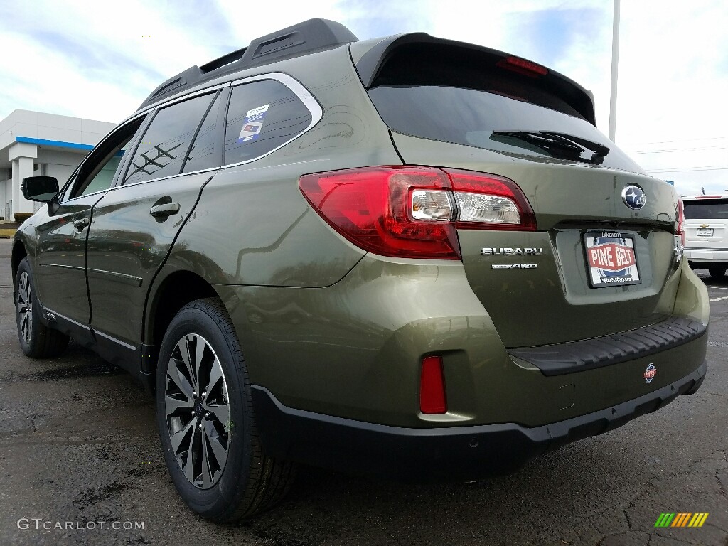 2017 Outback 2.5i Limited - Wilderness Green Metallic / Warm Ivory photo #4