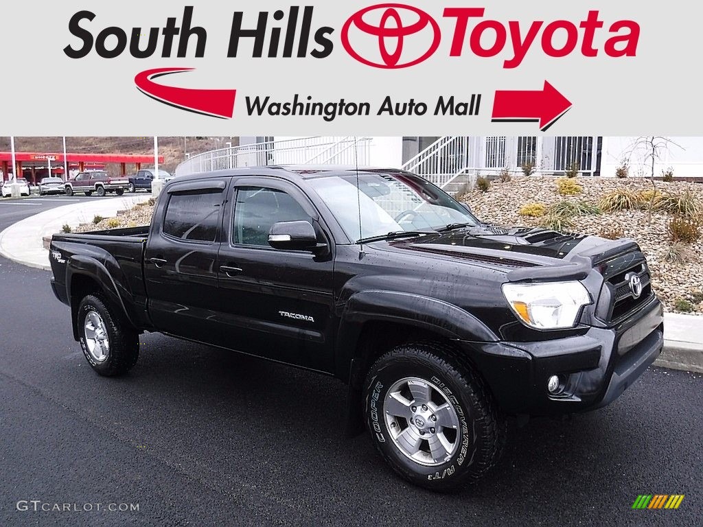 2013 Tacoma V6 TRD Sport Double Cab 4x4 - Black / Graphite photo #1