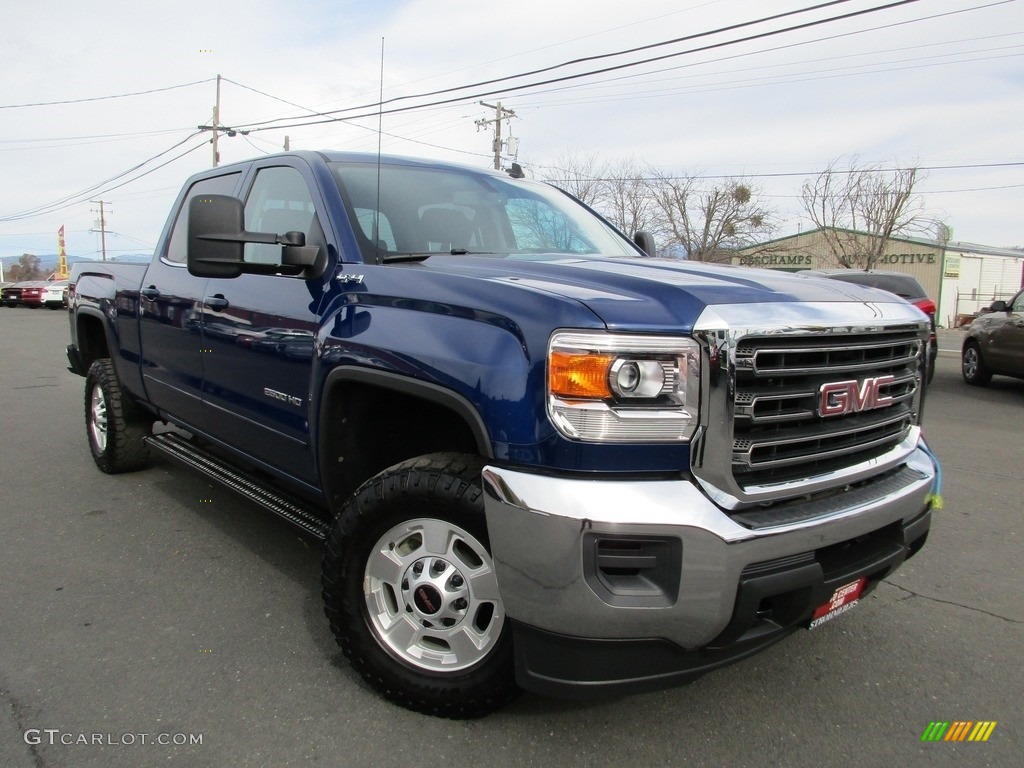 2015 Sierra 2500HD SLE Crew Cab 4x4 - Cobalt Blue Metallic / Jet Black photo #1