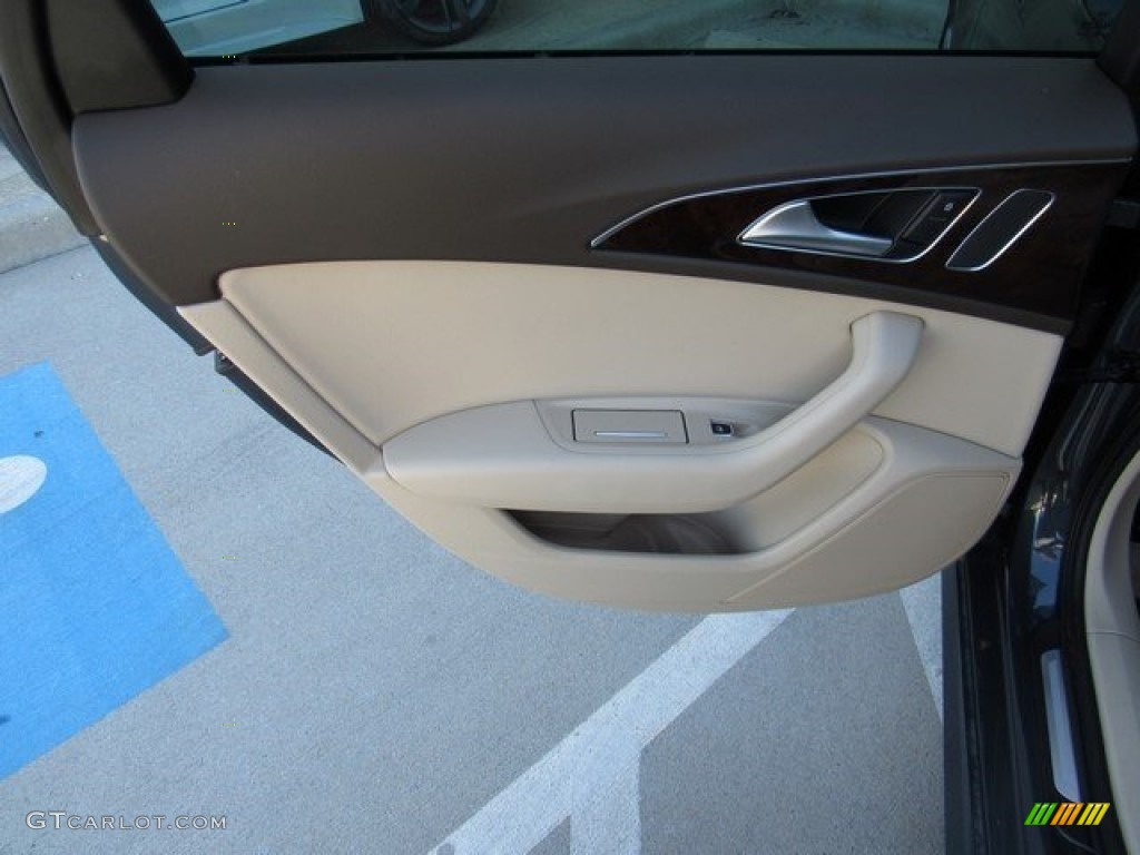 2016 A6 2.0 TFSI Premium Plus quattro - Aviator Blue Metallic / Atlas Beige photo #20