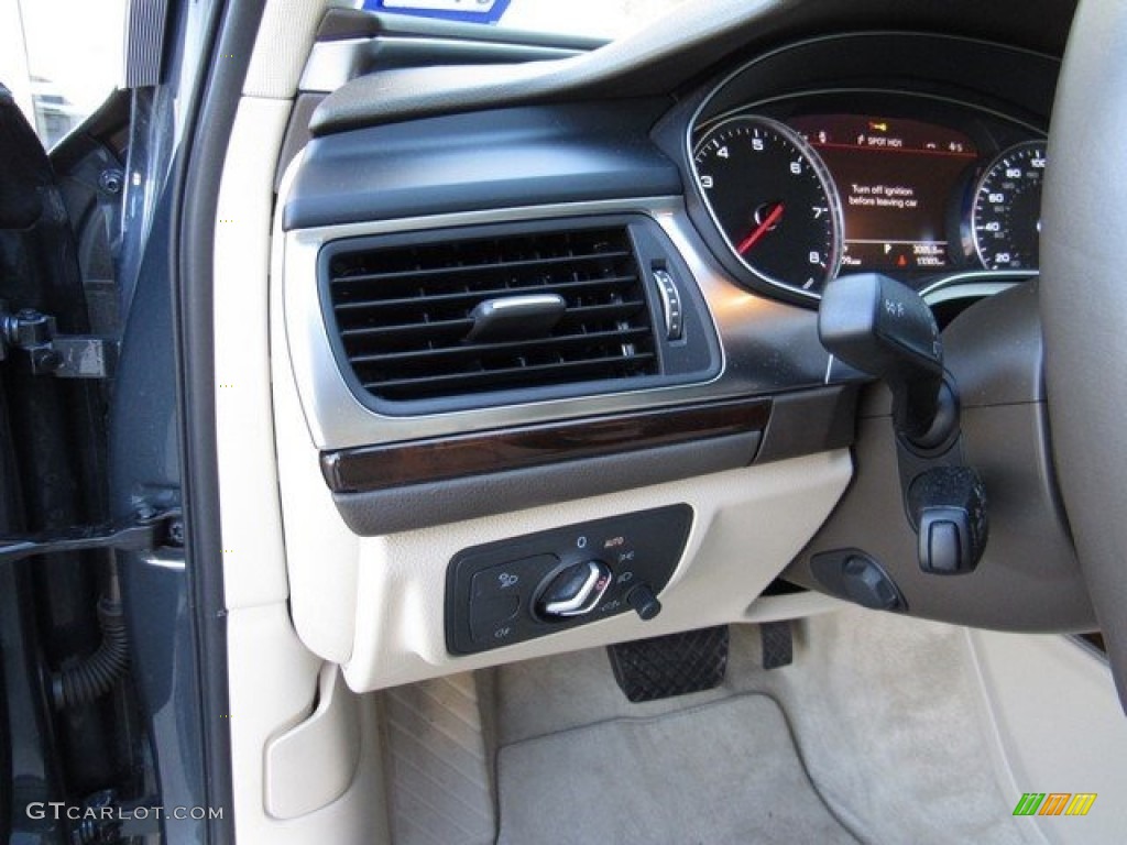 2016 A6 2.0 TFSI Premium Plus quattro - Aviator Blue Metallic / Atlas Beige photo #24