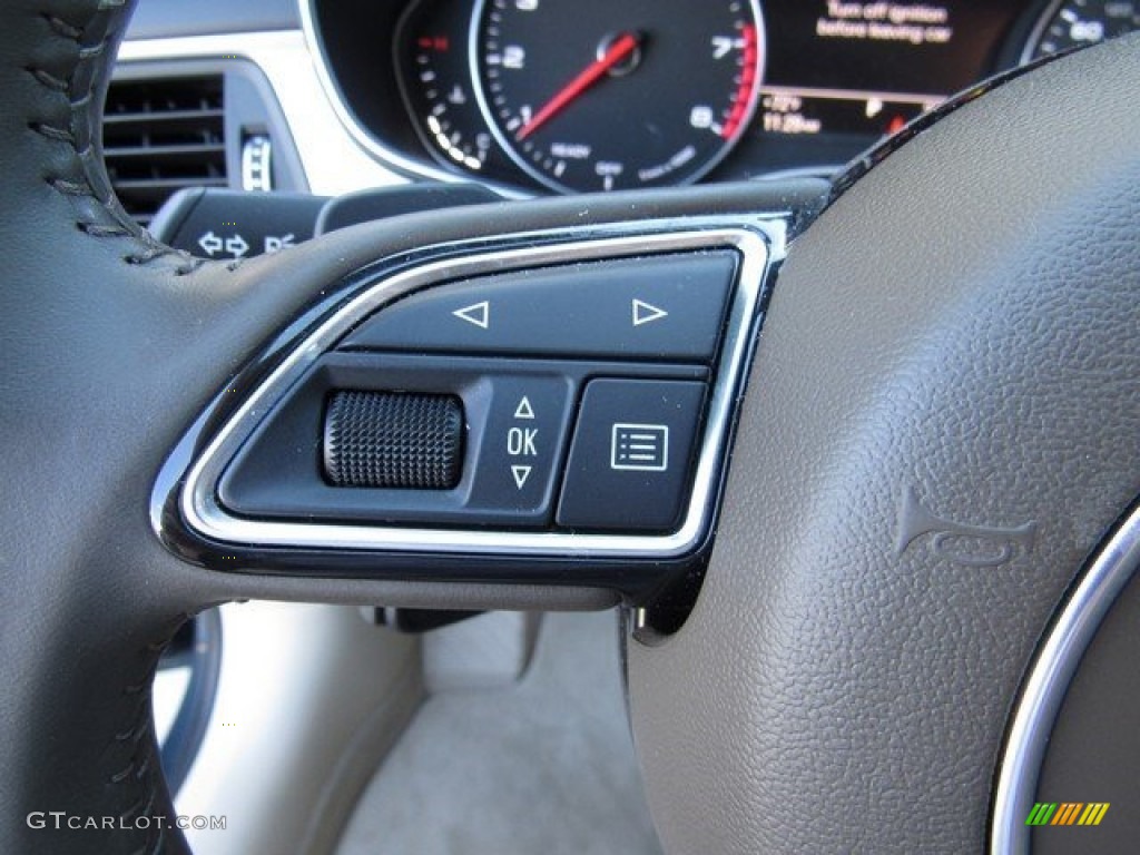 2016 A6 2.0 TFSI Premium Plus quattro - Aviator Blue Metallic / Atlas Beige photo #25