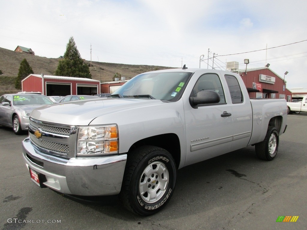 2013 Silverado 1500 LT Extended Cab - Silver Ice Metallic / Ebony photo #3