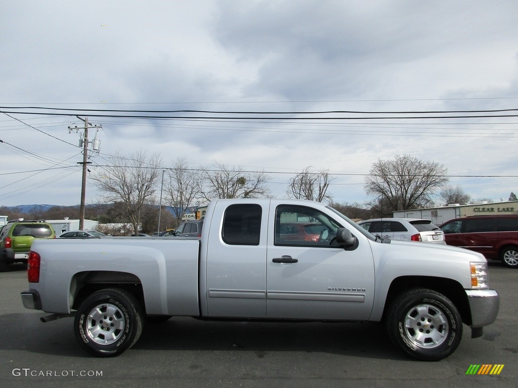 2013 Silverado 1500 LT Extended Cab - Silver Ice Metallic / Ebony photo #8