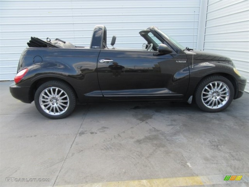 2006 PT Cruiser GT Convertible - Brilliant Black Crystal Pearl / Pastel Slate Gray photo #4