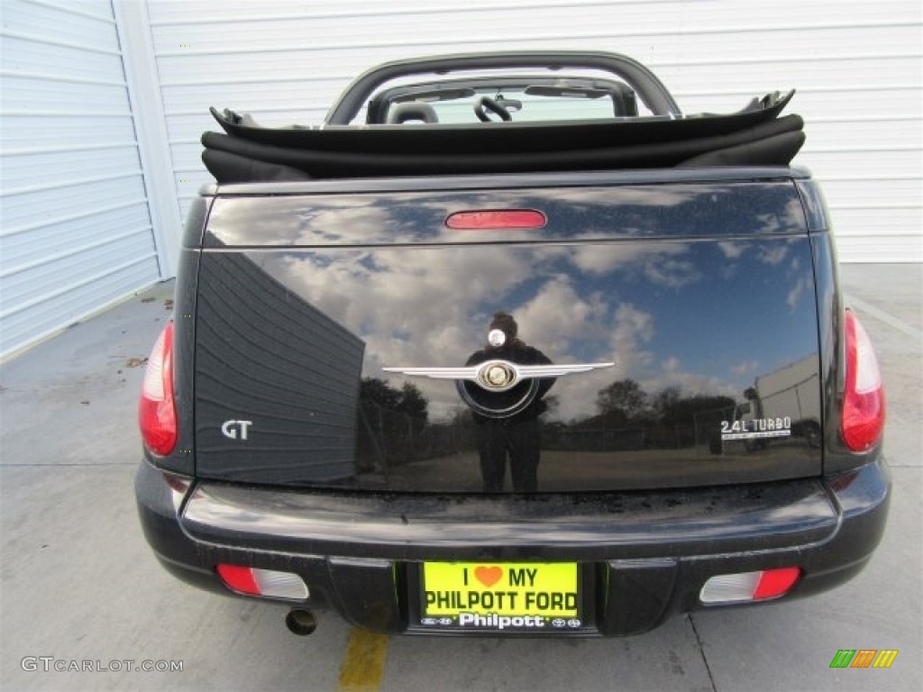 2006 PT Cruiser GT Convertible - Brilliant Black Crystal Pearl / Pastel Slate Gray photo #8