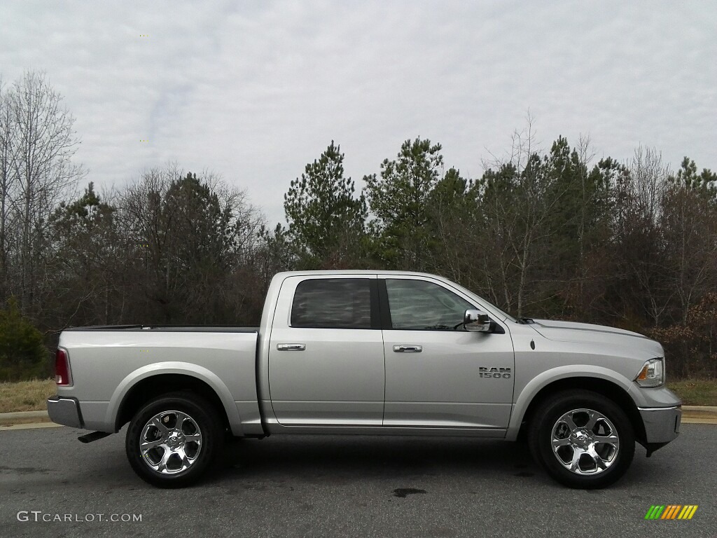 Bright Silver Metallic 2017 Ram 1500 Laramie Crew Cab 4x4 Exterior Photo #118448065