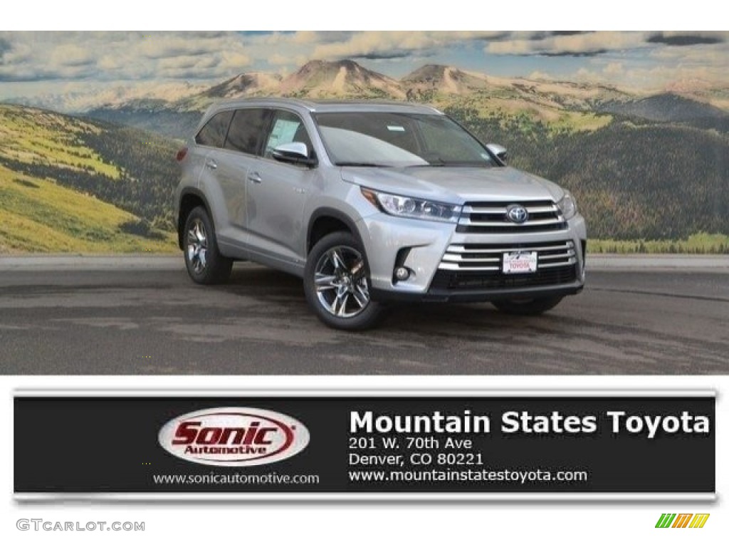 2017 Highlander Hybrid Limited Platinum AWD - Celestial Silver Metallic / Black photo #1