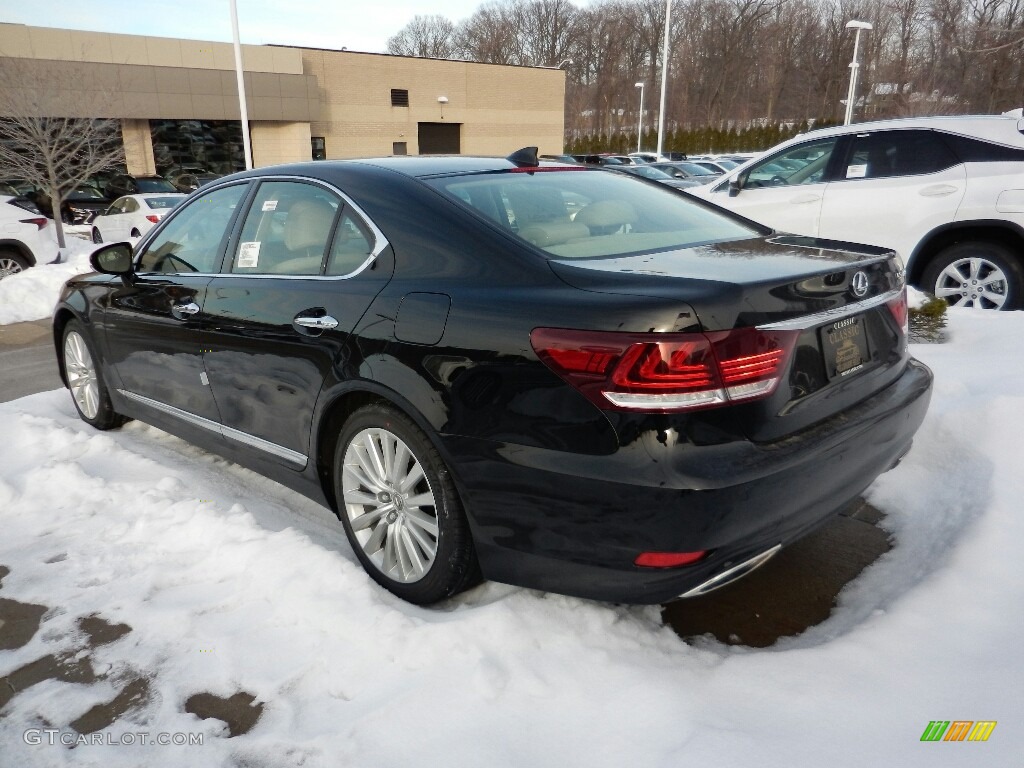2017 LS 460 AWD - Obsidian / Light Gray photo #3