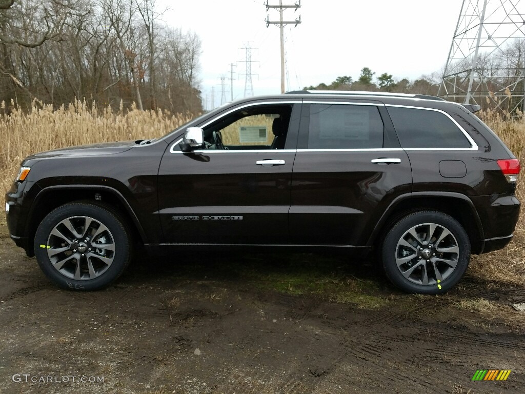 2017 Grand Cherokee Overland 4x4 - Luxury Brown Pearl / Black photo #3