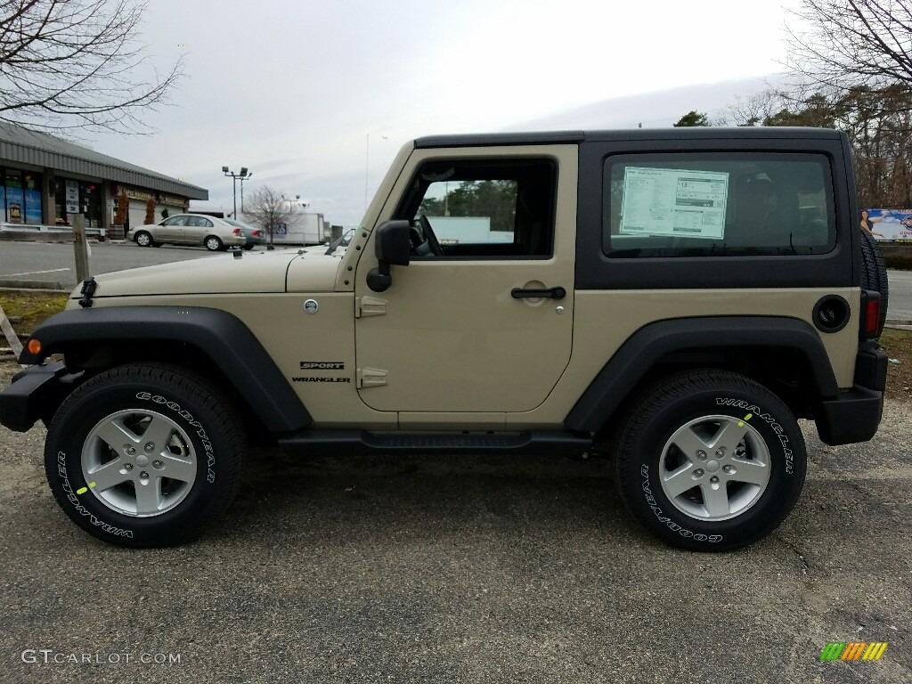2017 Wrangler Sport 4x4 - Gobi / Black photo #3