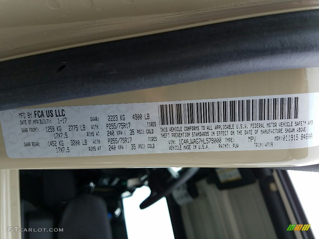 2017 Wrangler Sport 4x4 - Gobi / Black photo #7
