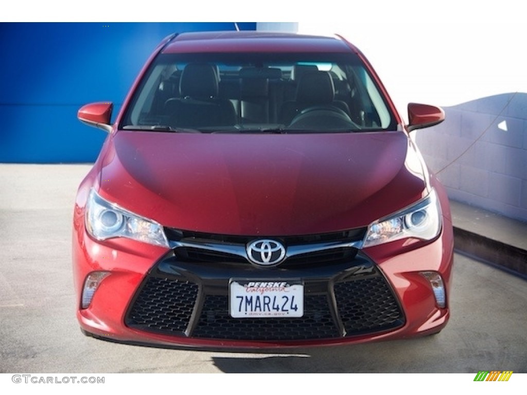 2015 Camry SE - Ruby Flare Pearl / Black photo #7