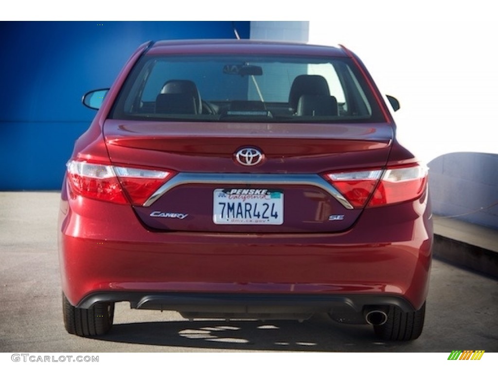 2015 Camry SE - Ruby Flare Pearl / Black photo #9