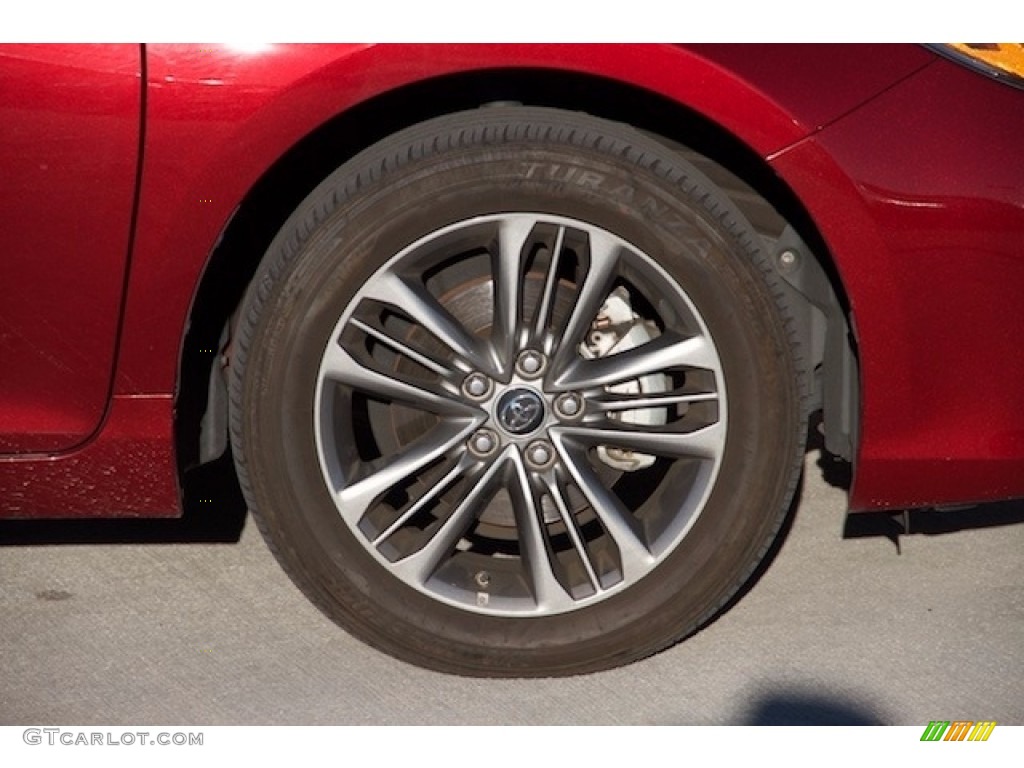 2015 Camry SE - Ruby Flare Pearl / Black photo #27