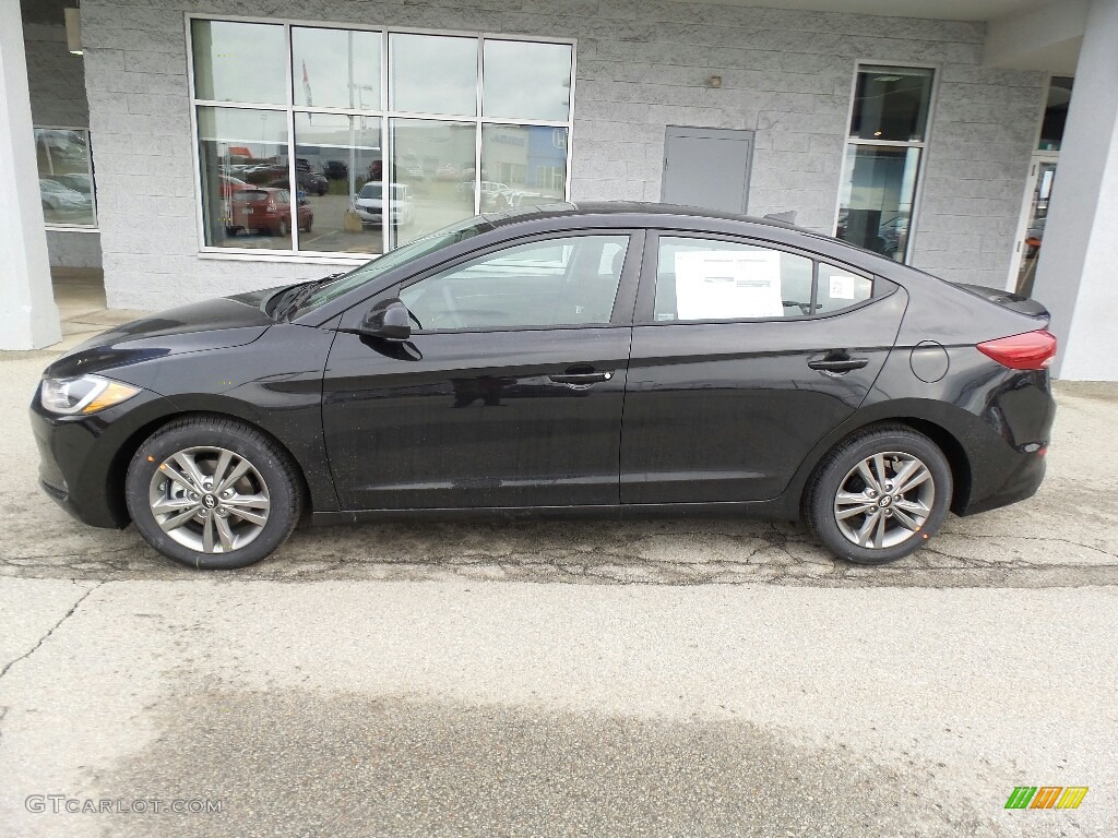 2017 Elantra Value Edition - Black / Black photo #6