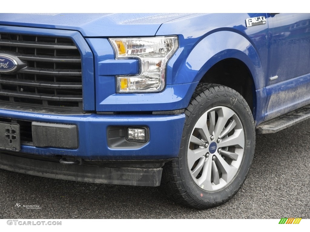 2017 F150 XL SuperCab 4x4 - Lightning Blue / Earth Gray photo #2