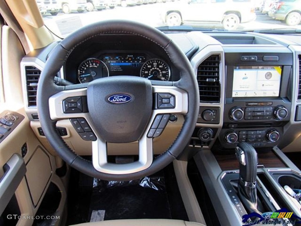 2017 F150 Lariat SuperCrew 4X4 - White Gold / Light Camel photo #16
