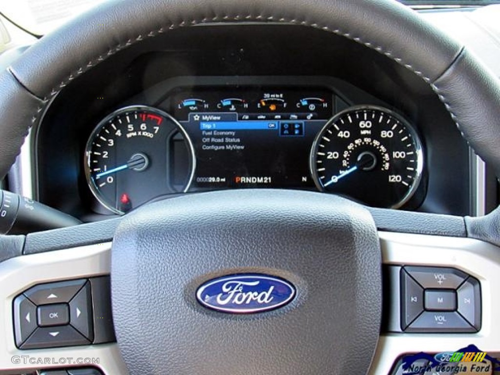 2017 F150 Lariat SuperCrew 4X4 - White Gold / Light Camel photo #19