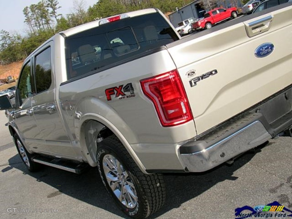 2017 F150 Lariat SuperCrew 4X4 - White Gold / Light Camel photo #39