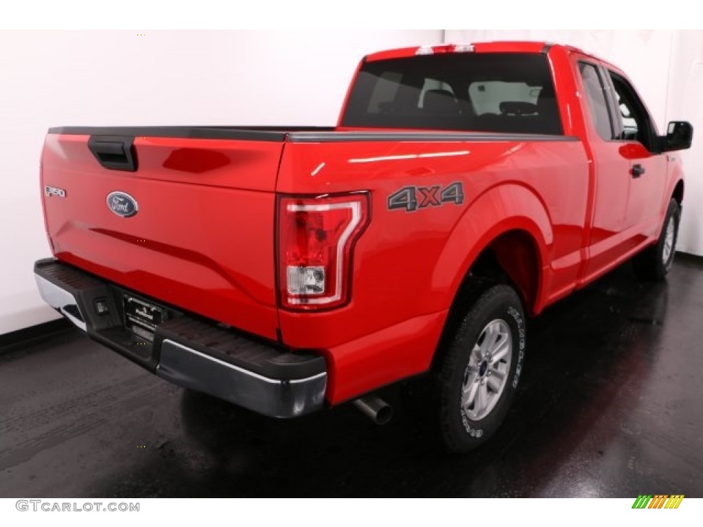 2017 F150 XLT SuperCab 4x4 - Race Red / Black photo #7