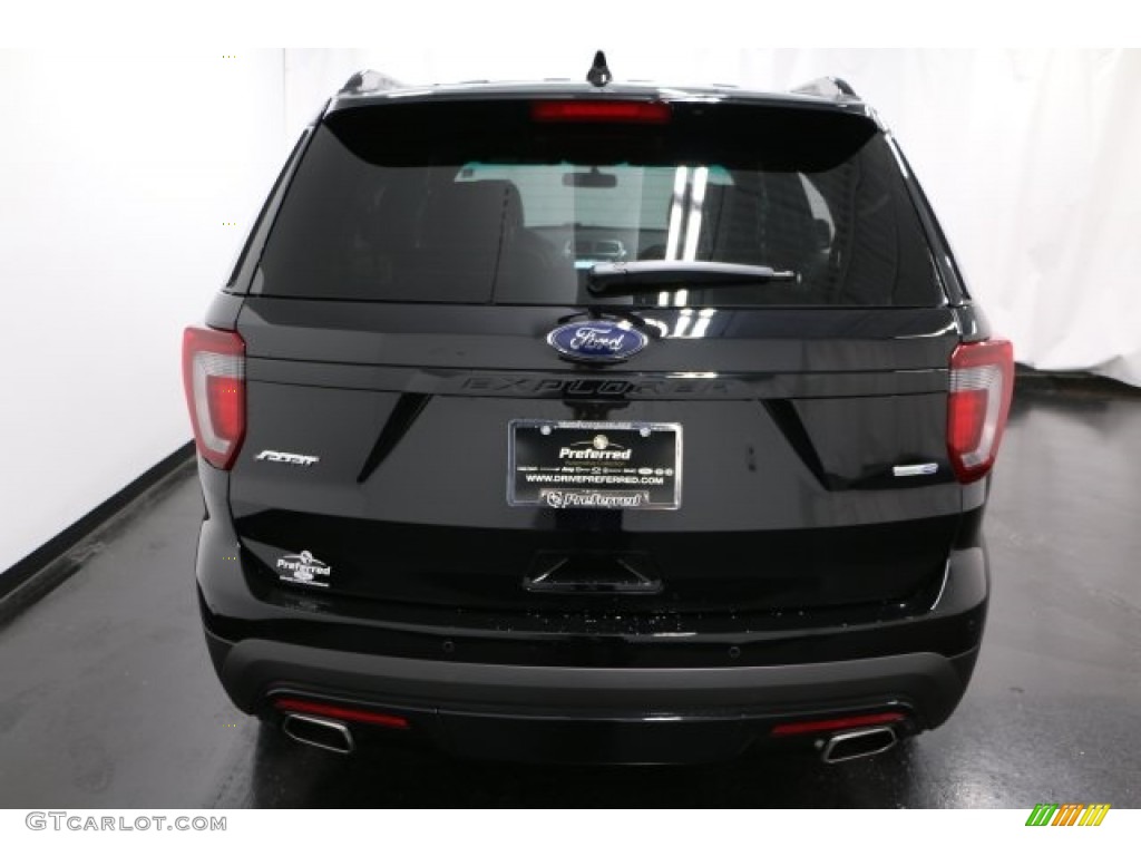 2017 Explorer Sport 4WD - Shadow Black / Ebony Black photo #14