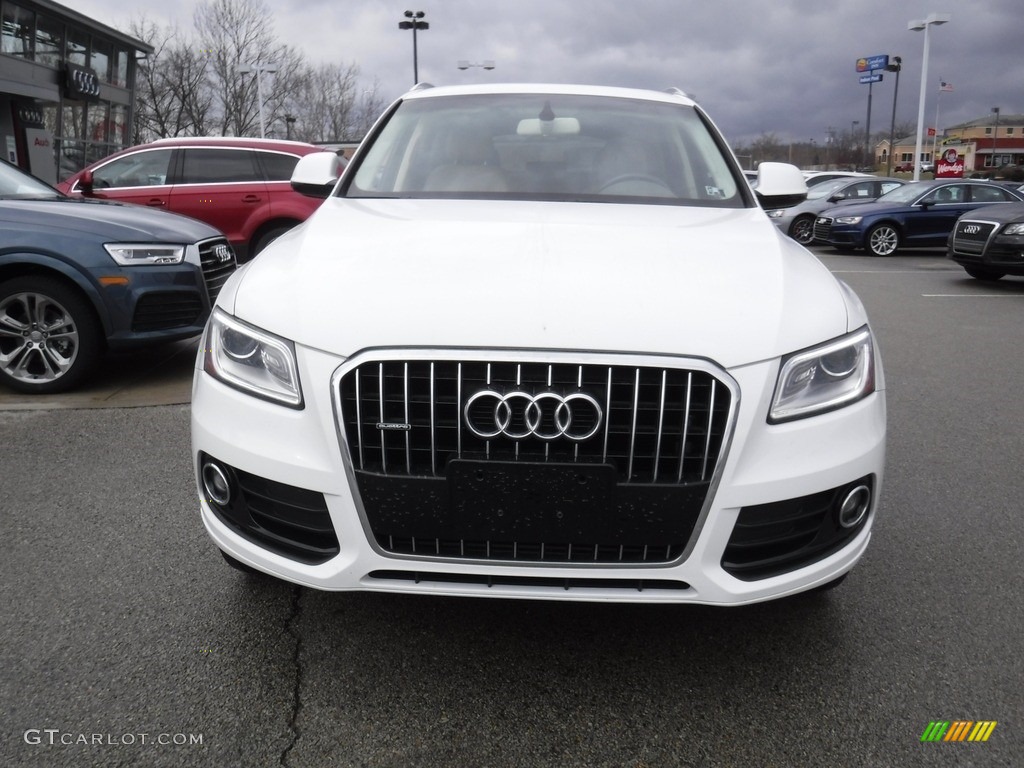 2016 Q5 2.0 TFSI Premium quattro - Glacier White Metallic / Pistachio Beige photo #6