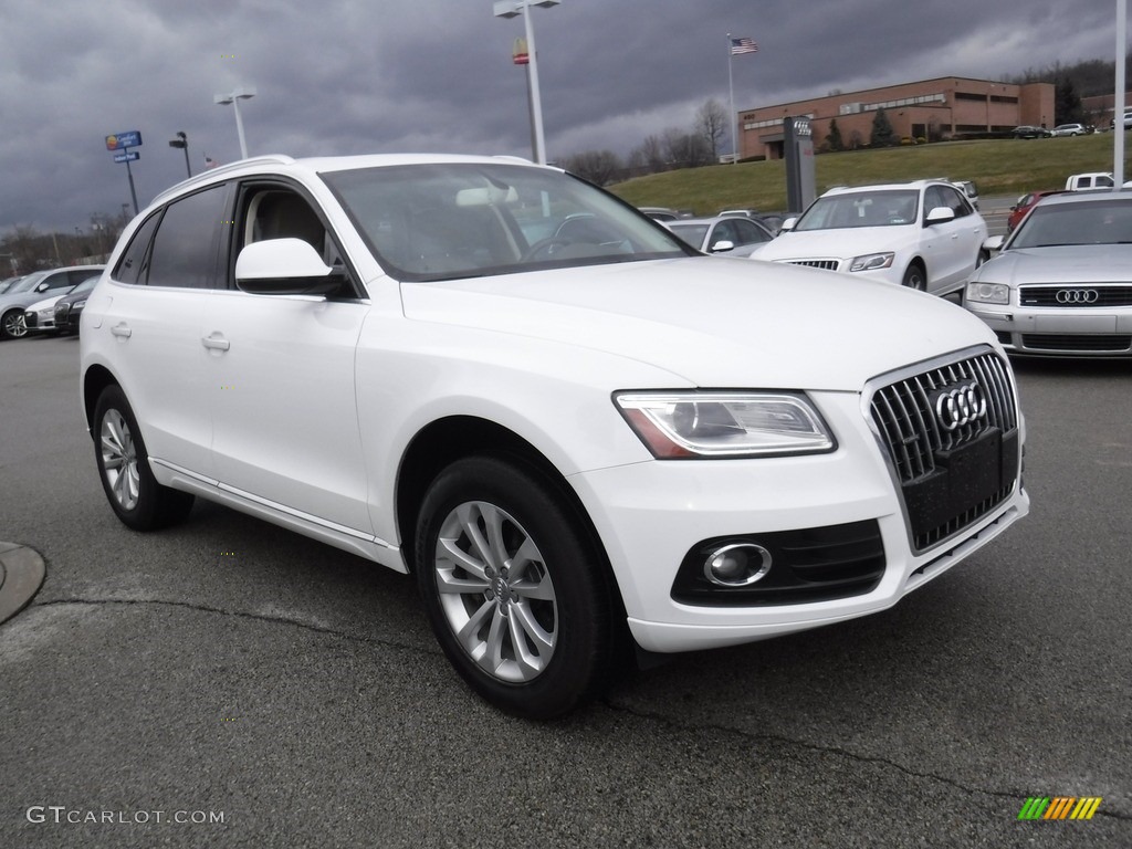 2016 Q5 2.0 TFSI Premium quattro - Glacier White Metallic / Pistachio Beige photo #8