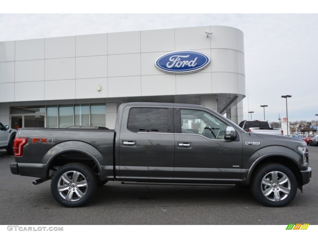 2017 F150 Platinum SuperCrew 4x4 - Magnetic / Black photo #2