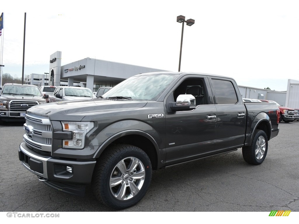 2017 F150 Platinum SuperCrew 4x4 - Magnetic / Black photo #3