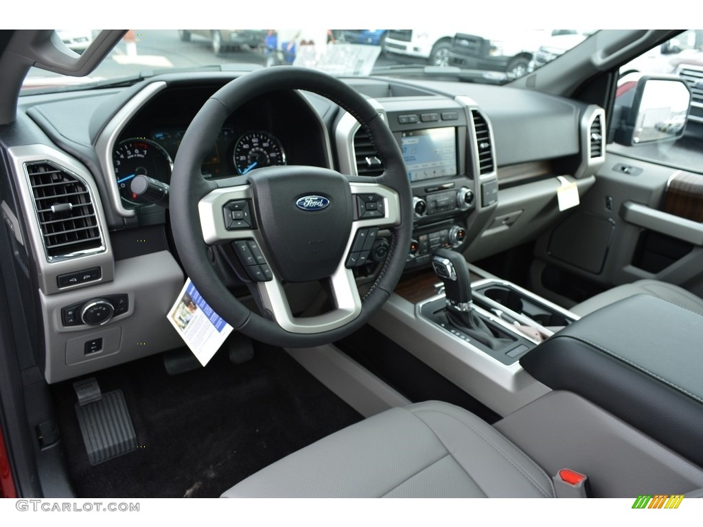 2017 F150 Lariat SuperCrew 4X4 - Ruby Red / Earth Gray photo #8