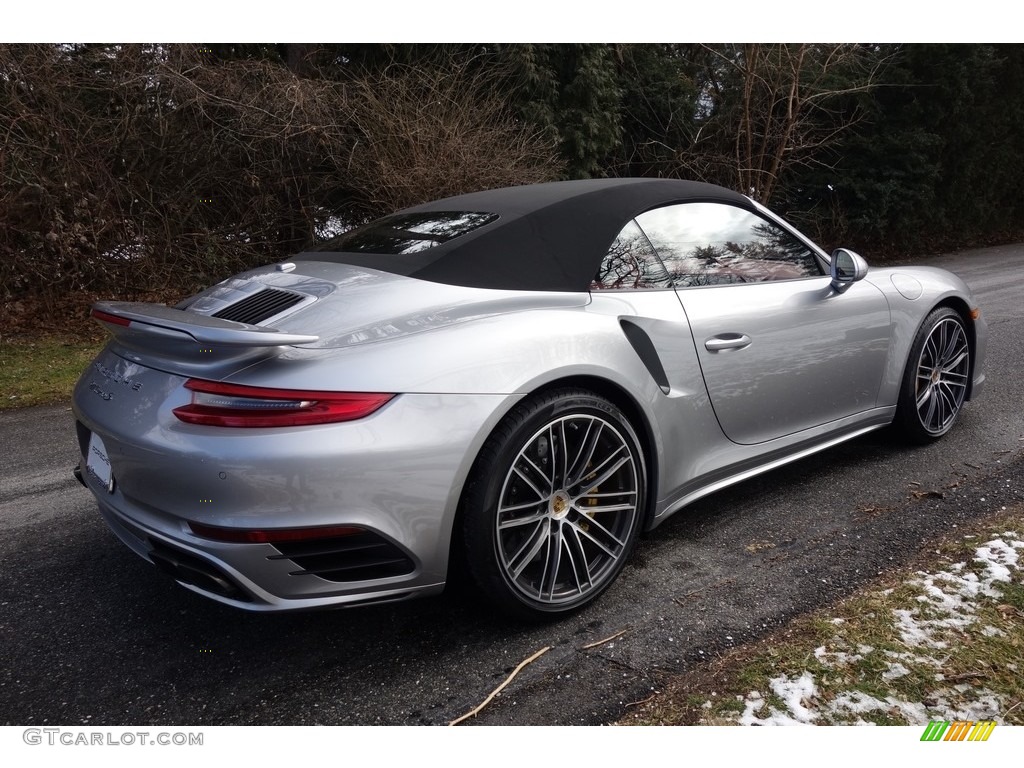 2017 911 Turbo S Cabriolet - GT Silver Metallic / Bordeaux Red photo #7
