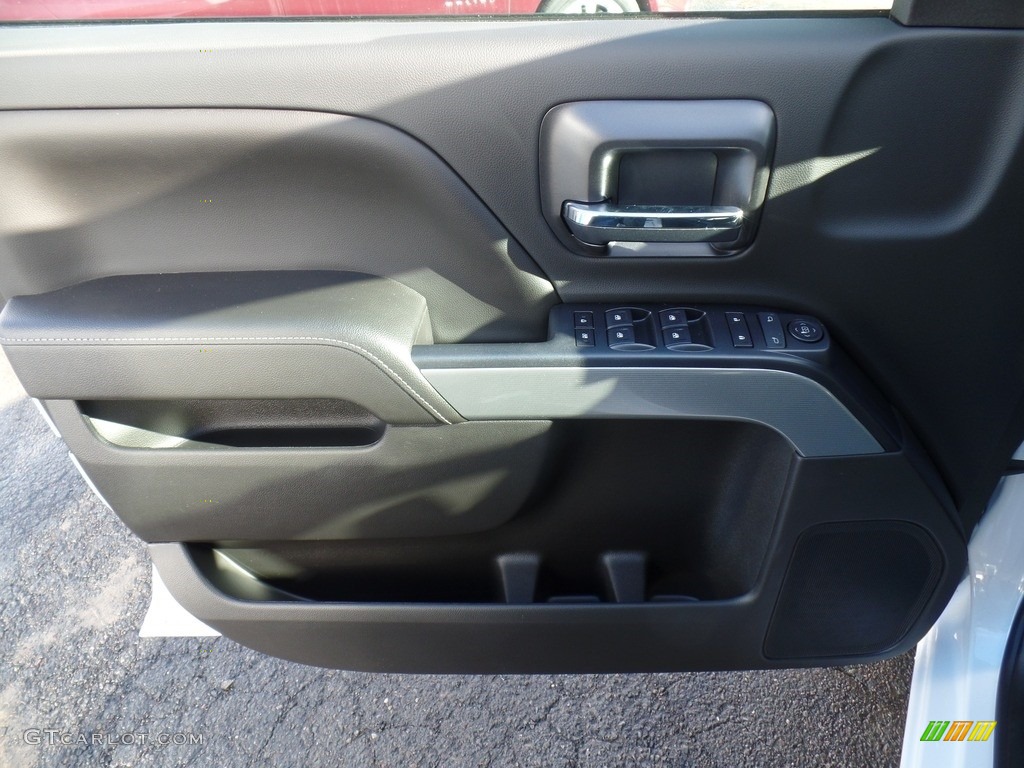 2017 Chevrolet Silverado 1500 LT Double Cab 4x4 Jet Black Door Panel Photo #118458205