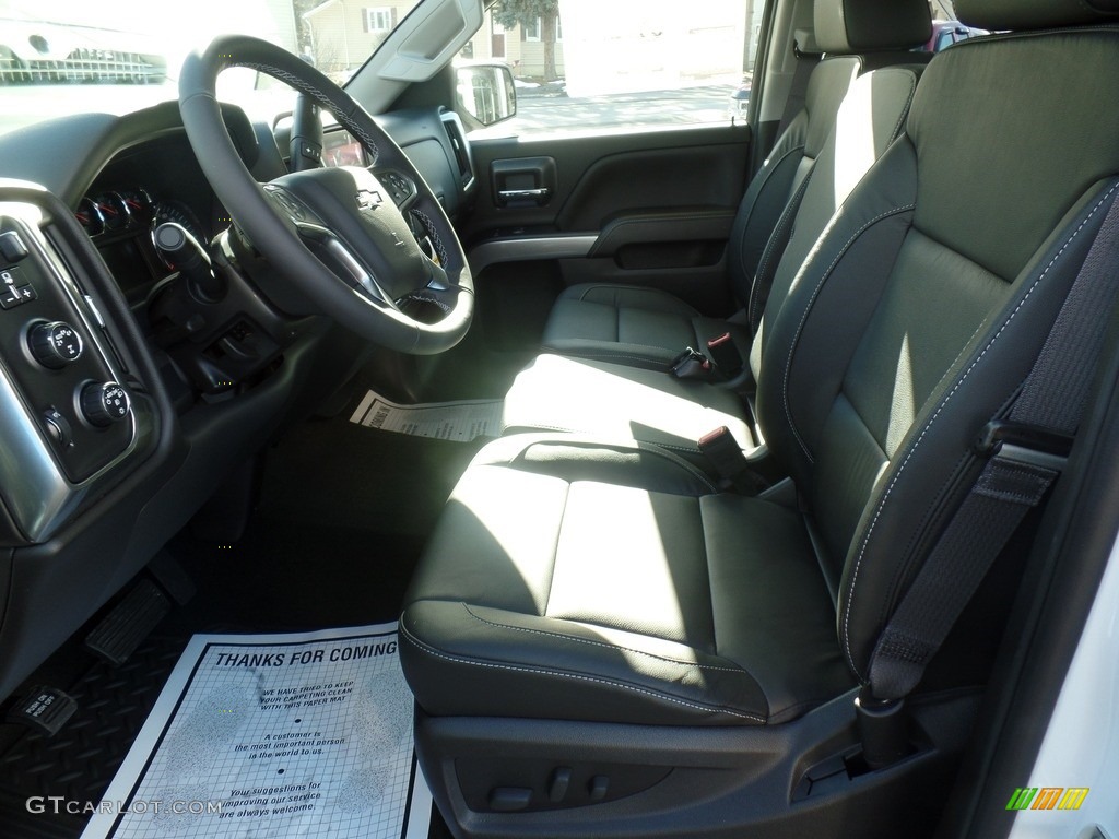 Jet Black Interior 2017 Chevrolet Silverado 1500 LT Double Cab 4x4 Photo #118458214