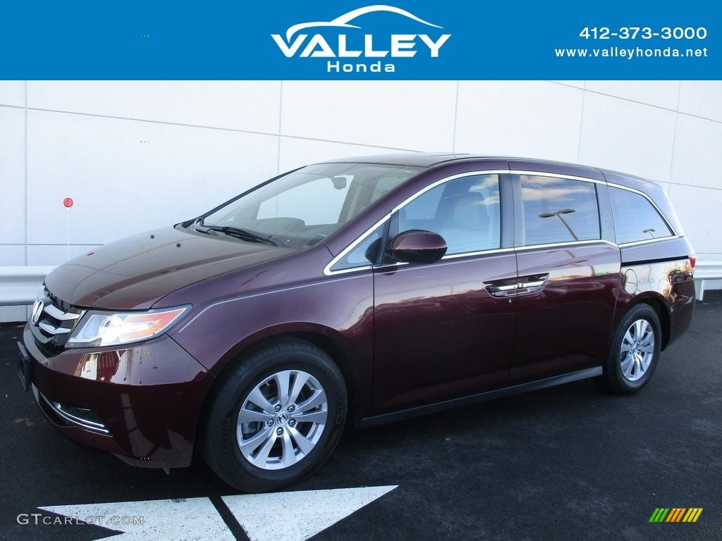 2015 Odyssey EX-L - Dark Cherry Pearl / Beige photo #1