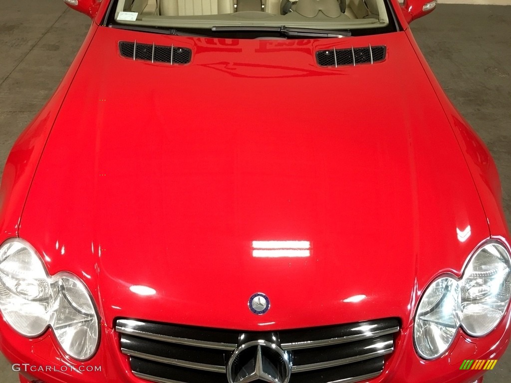 2007 SL 55 AMG Roadster - Mars Red / Stone photo #37