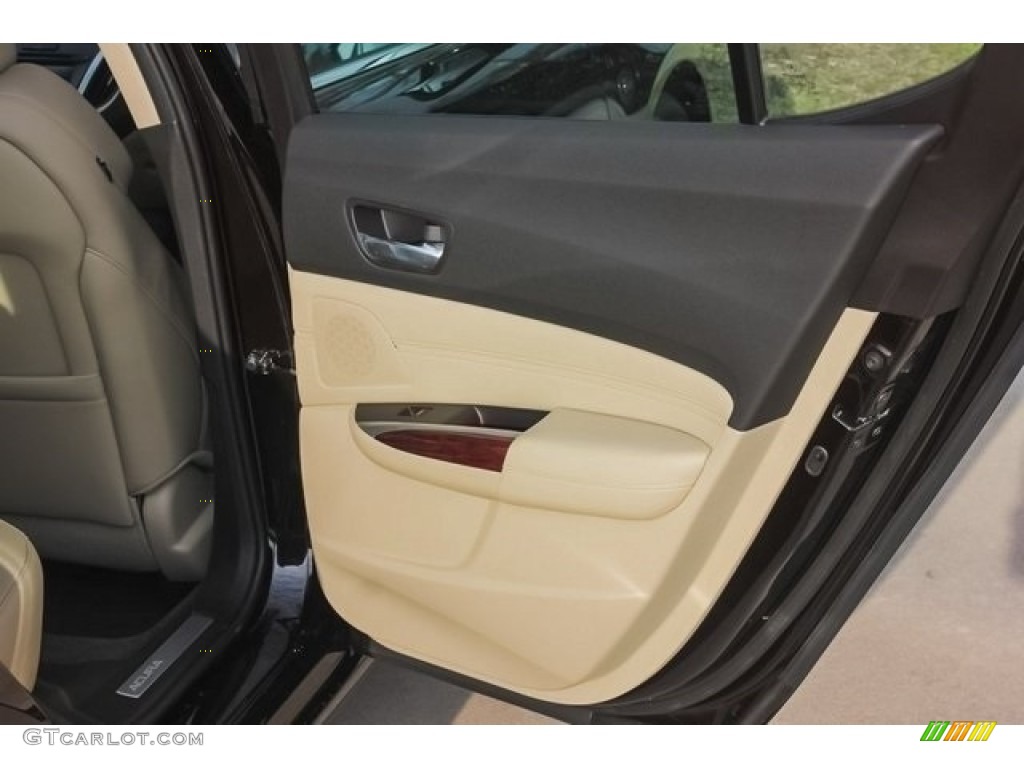 2017 TLX V6 Advance Sedan - Crystal Black Pearl / Parchment photo #20