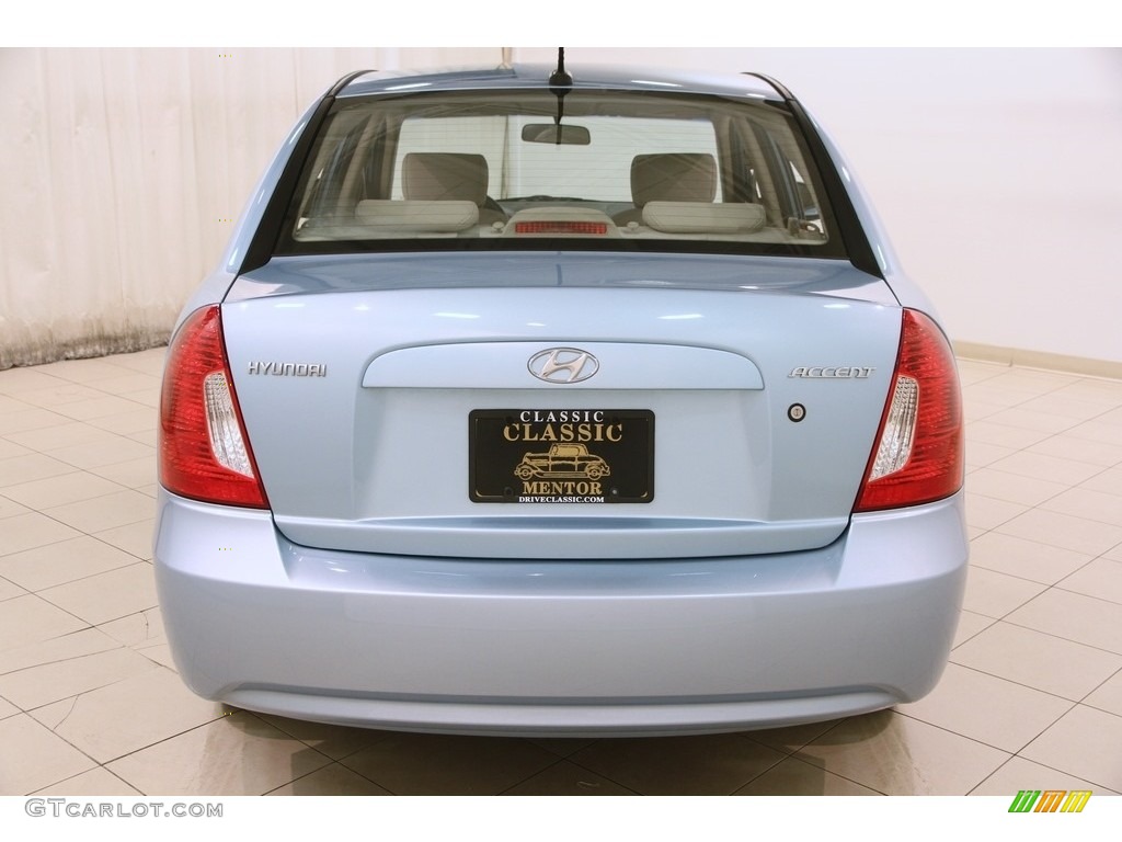 2009 Accent GLS 4 Door - Ice Blue / Beige photo #20