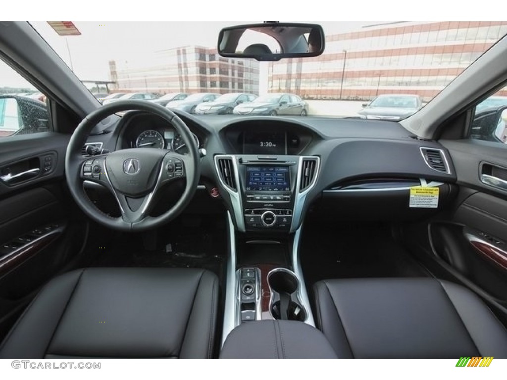 Ebony Interior 2017 Acura TLX V6 Sedan Photo #118460667