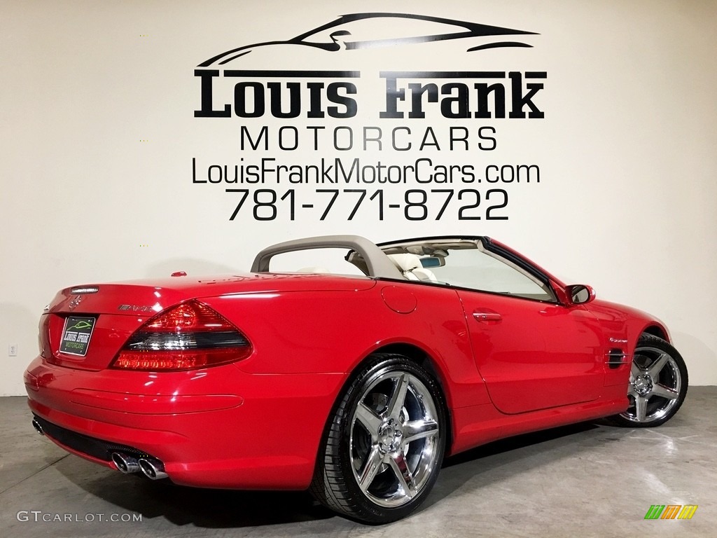 2007 SL 55 AMG Roadster - Mars Red / Stone photo #132