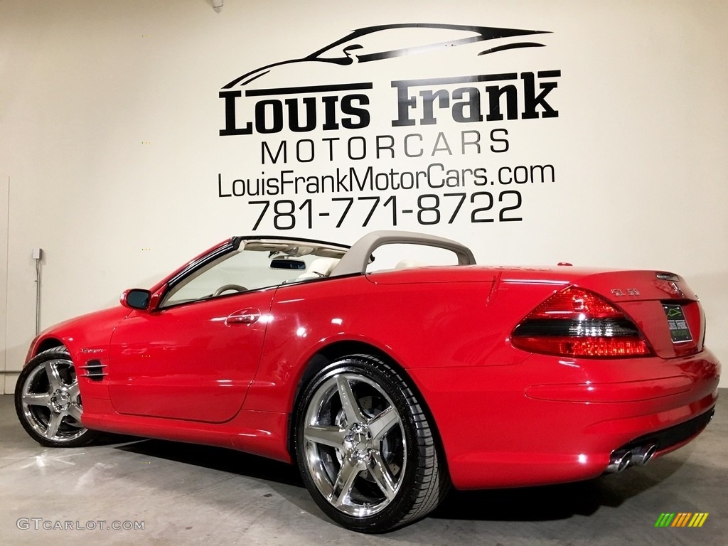 2007 SL 55 AMG Roadster - Mars Red / Stone photo #134
