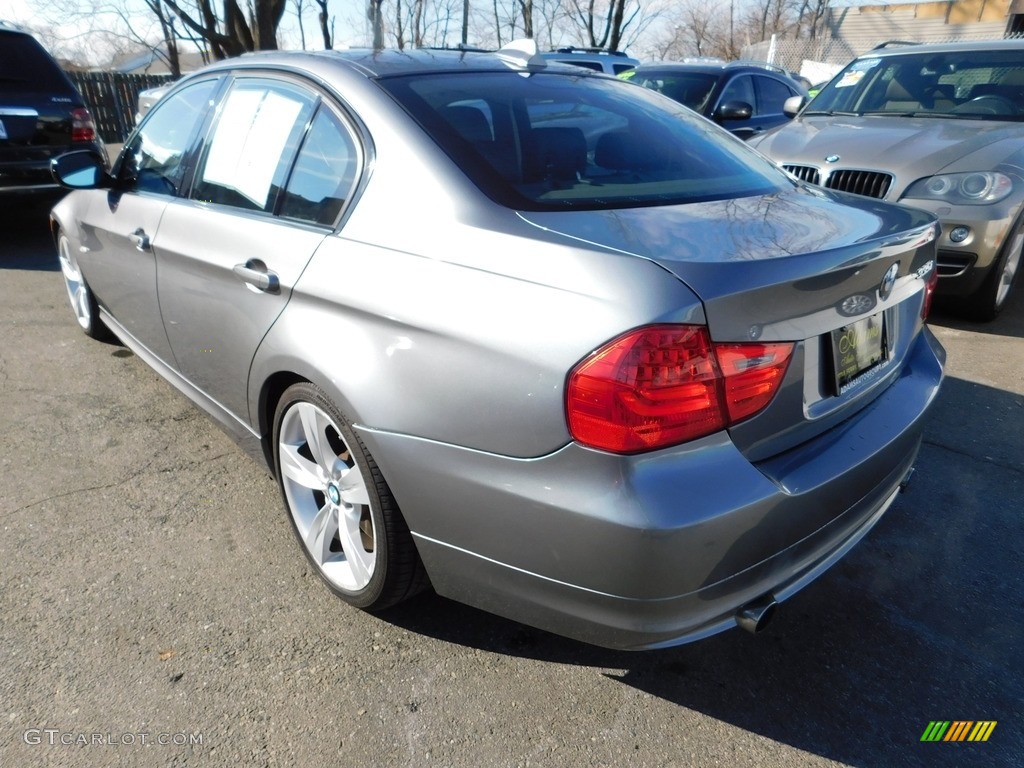2009 3 Series 335i Sedan - Tasman Green Metallic / Black photo #7