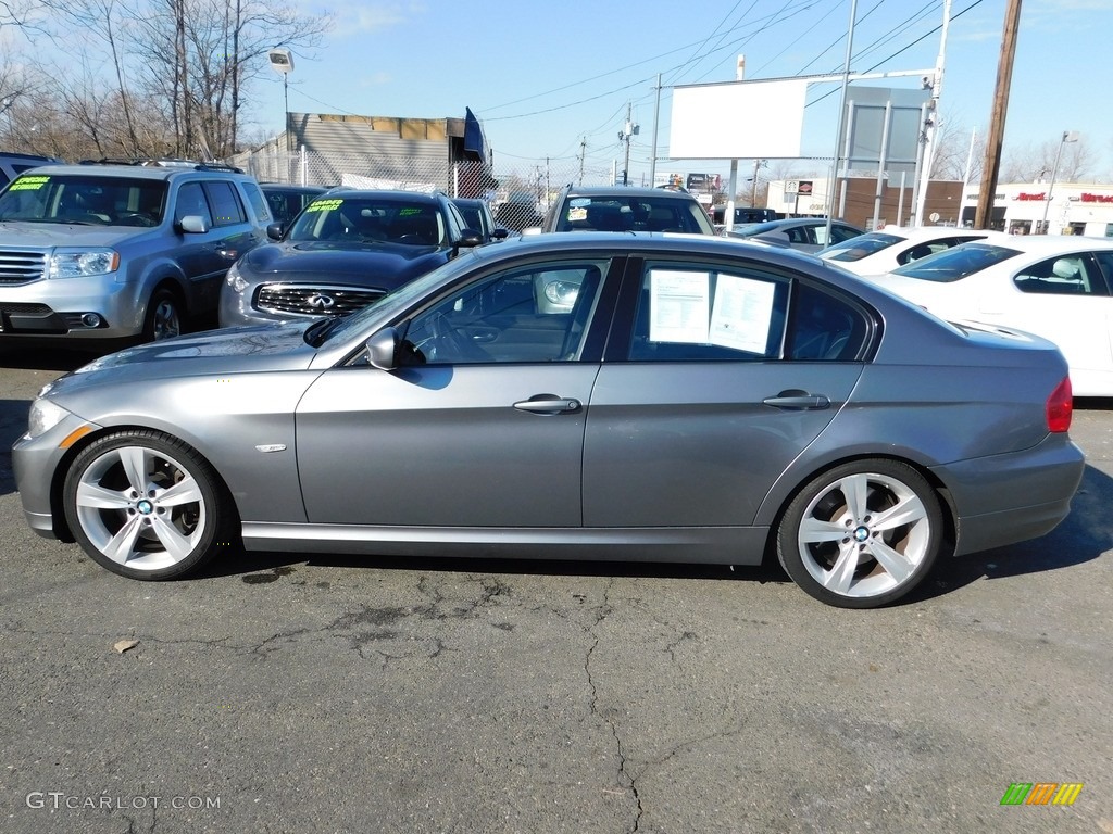 2009 3 Series 335i Sedan - Tasman Green Metallic / Black photo #8