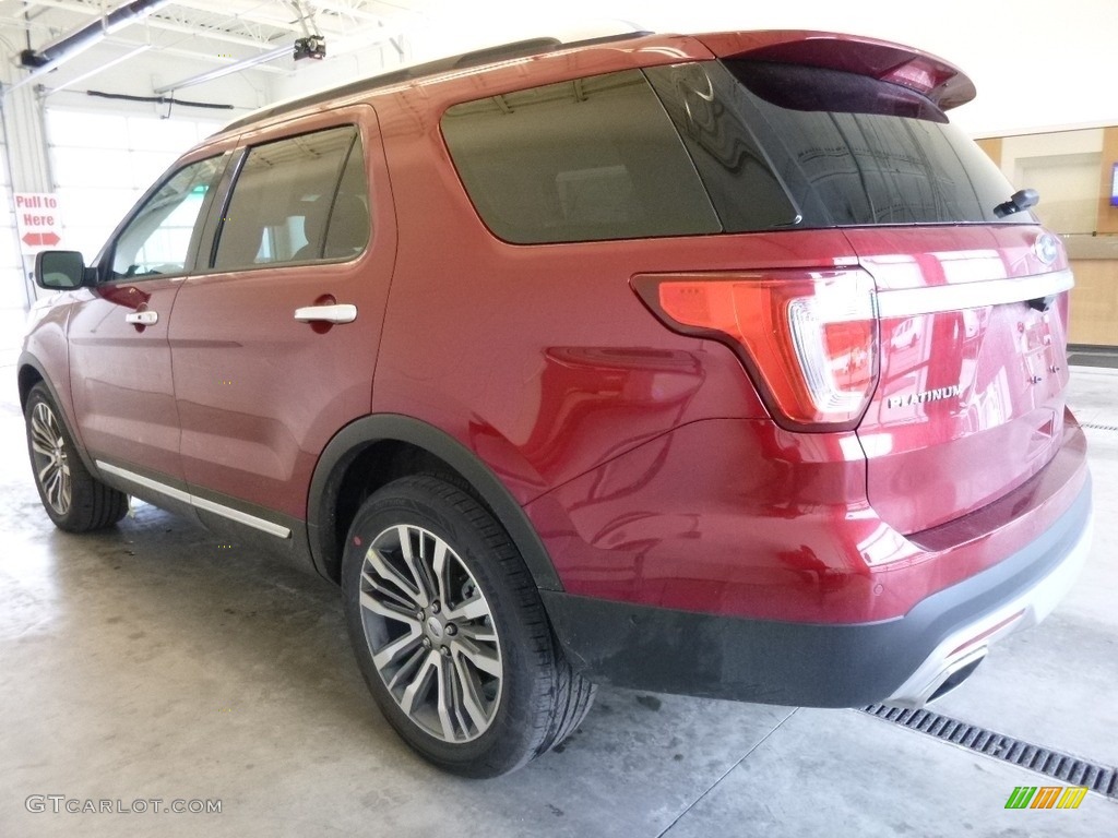 2017 Explorer Platinum 4WD - Ruby Red / Medium Soft Ceramic photo #4