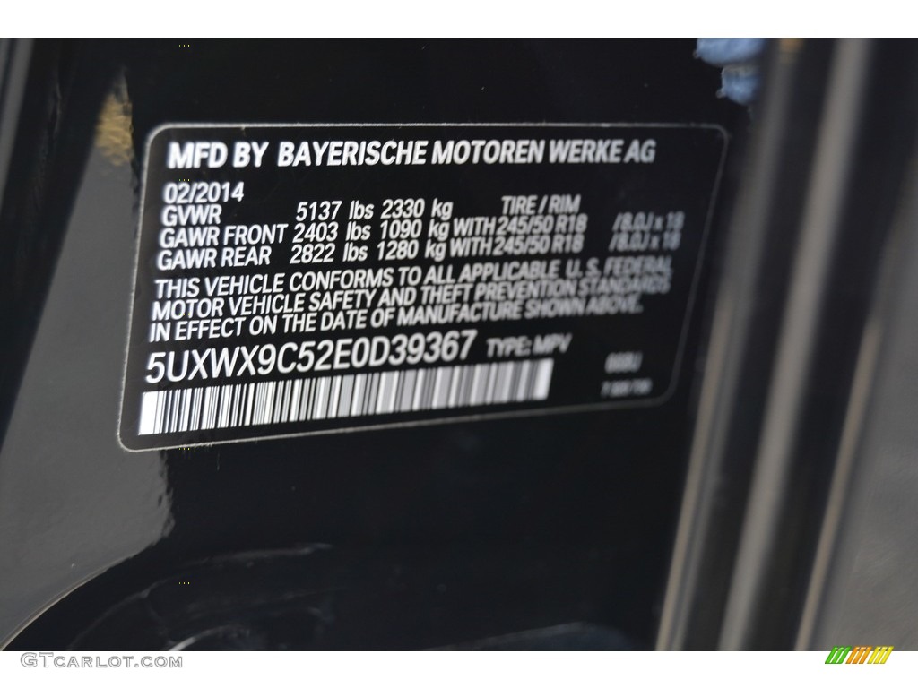 2014 X3 xDrive28i - Jet Black / Black photo #33