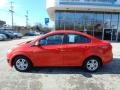 2012 Inferno Orange Metallic Chevrolet Sonic LS Sedan  photo #2