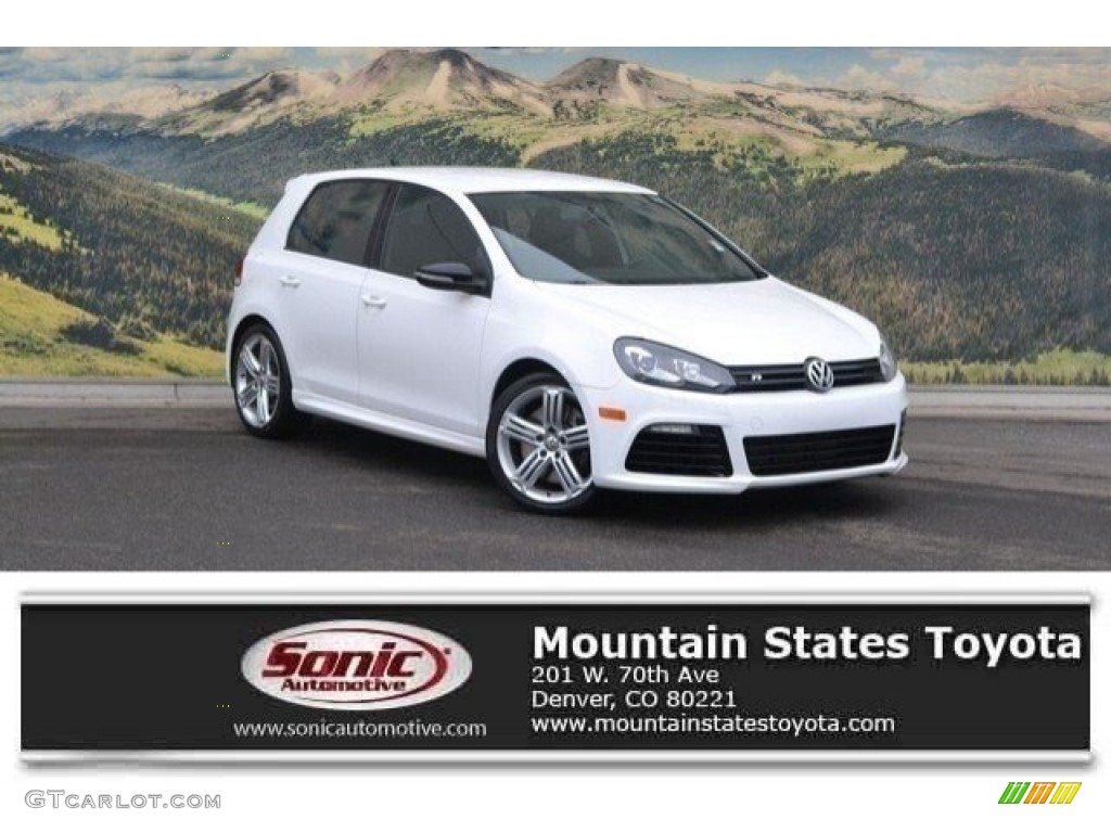 2012 Golf R 4 Door 4Motion - Candy White / R Titan Black Leather photo #1